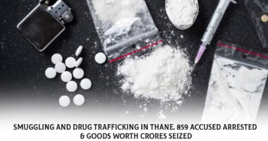 Smuggling and Drug Trafficking in Thane. 859 accused arrested & Goods worth Crores Seized